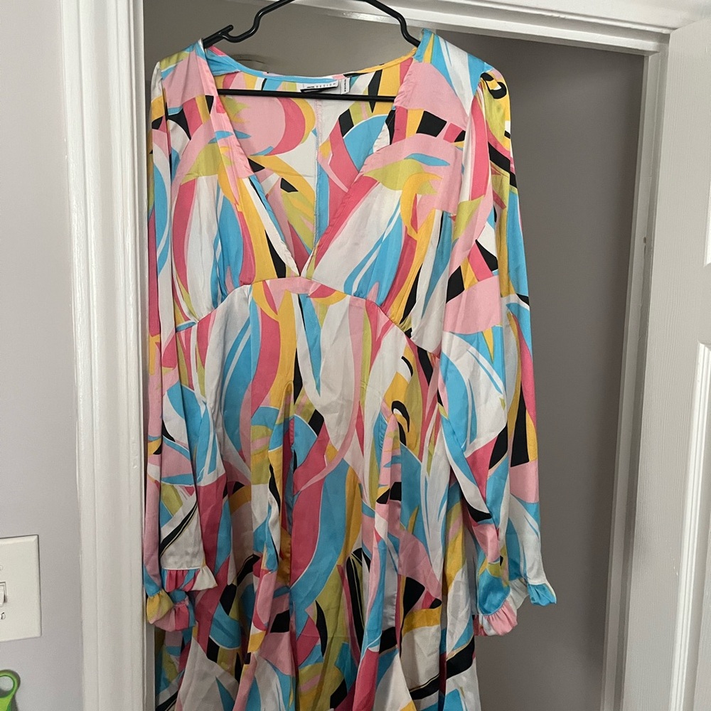 ASOS Multicolor Abstract Mini Dress